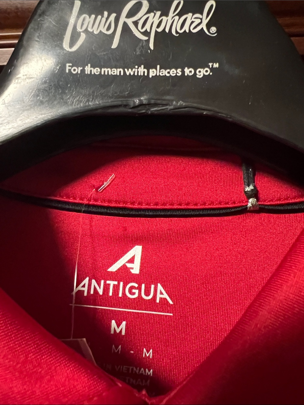 Brand New NFL SF 49ers Team Antigua Red Sportswear Polo with Embroidered SF Logo - Picture 2 of 15